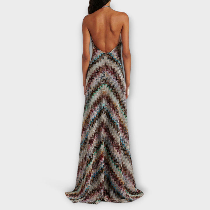 Marini | Abito in maglia a zigzag