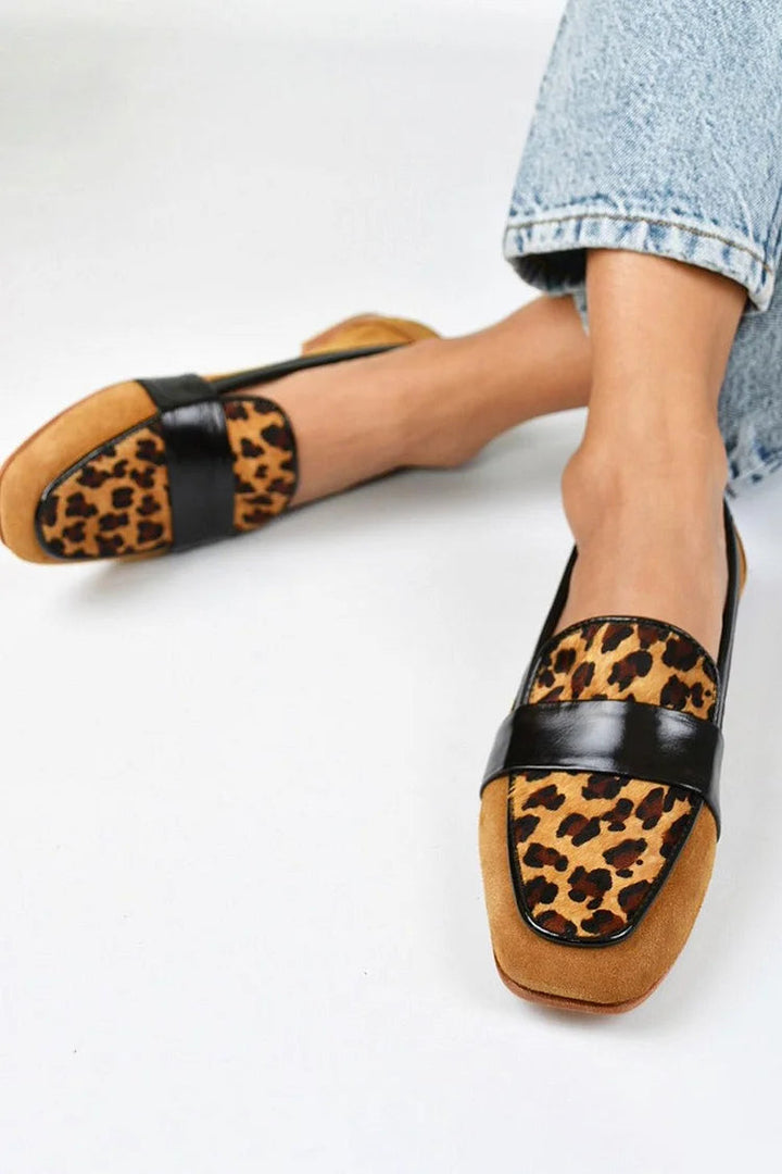 Belle™ | Mocassini Leopardo Marrone