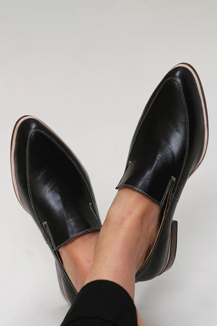 Zofia™ | Mocassino Patchwork Nero