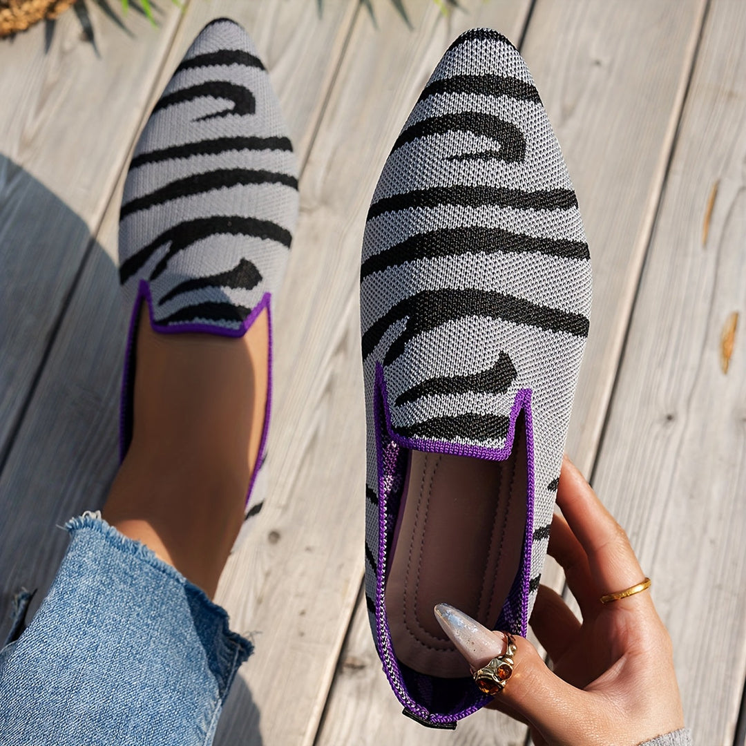 Nora™ | Mocassino Zebra