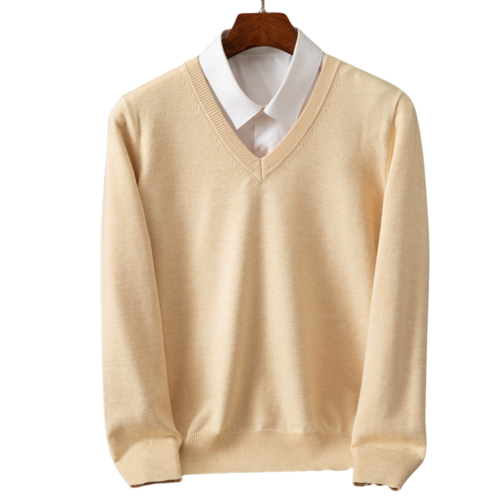 Bexford | Pure Cashmere V-Neck Sweater for Men