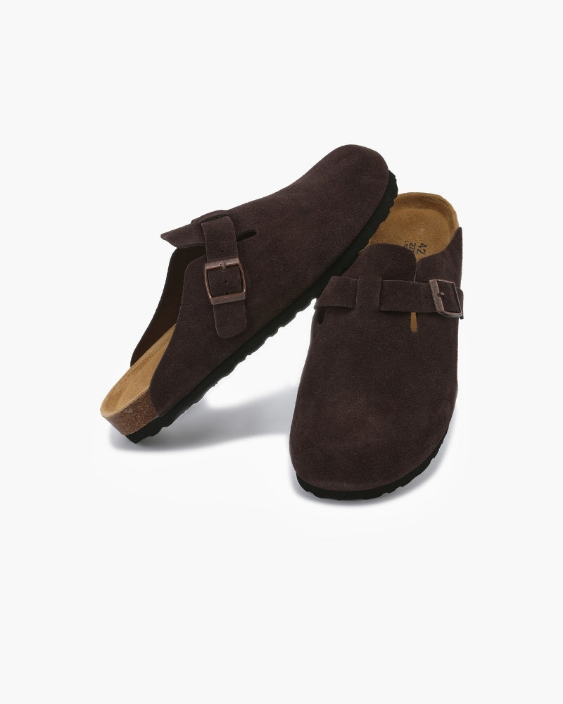 Marini | Raffinati zoccoli in suede eleganti