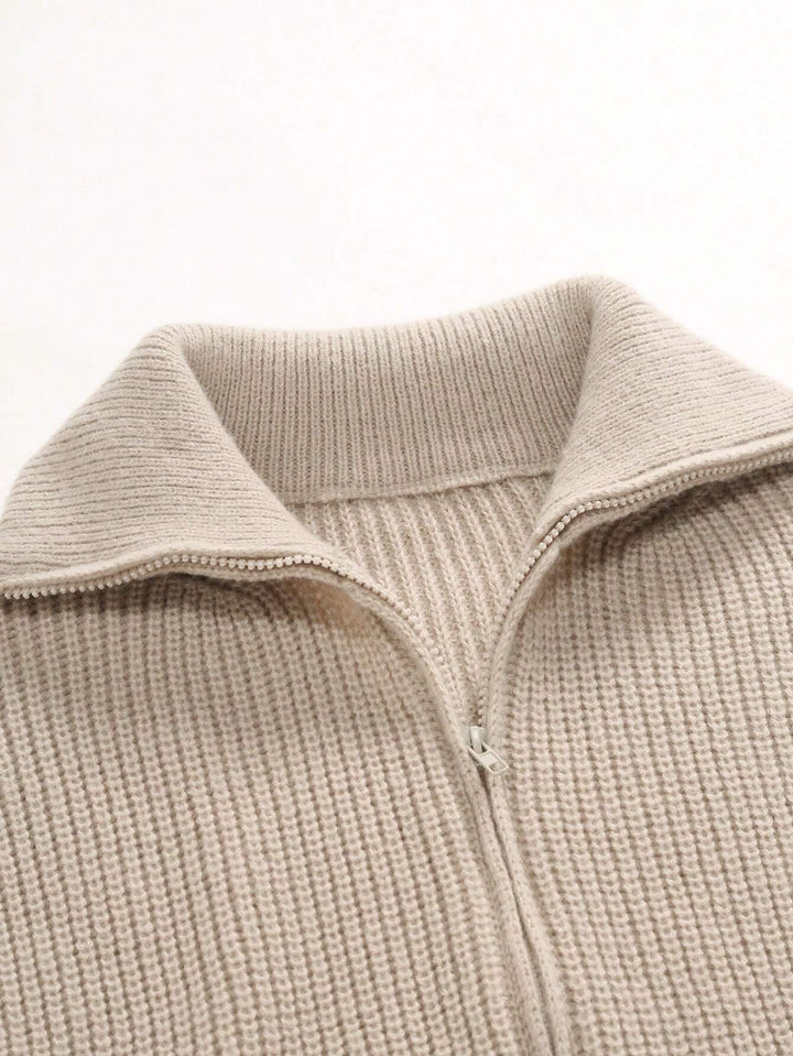 Marini | Raffinato cardigan con zip da donna