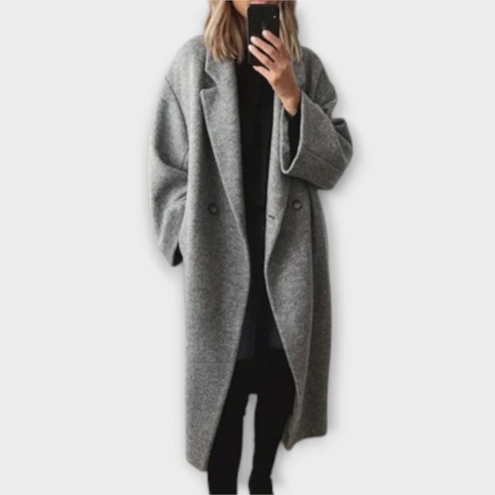Marini | Raffinato cappotto lungo da donna