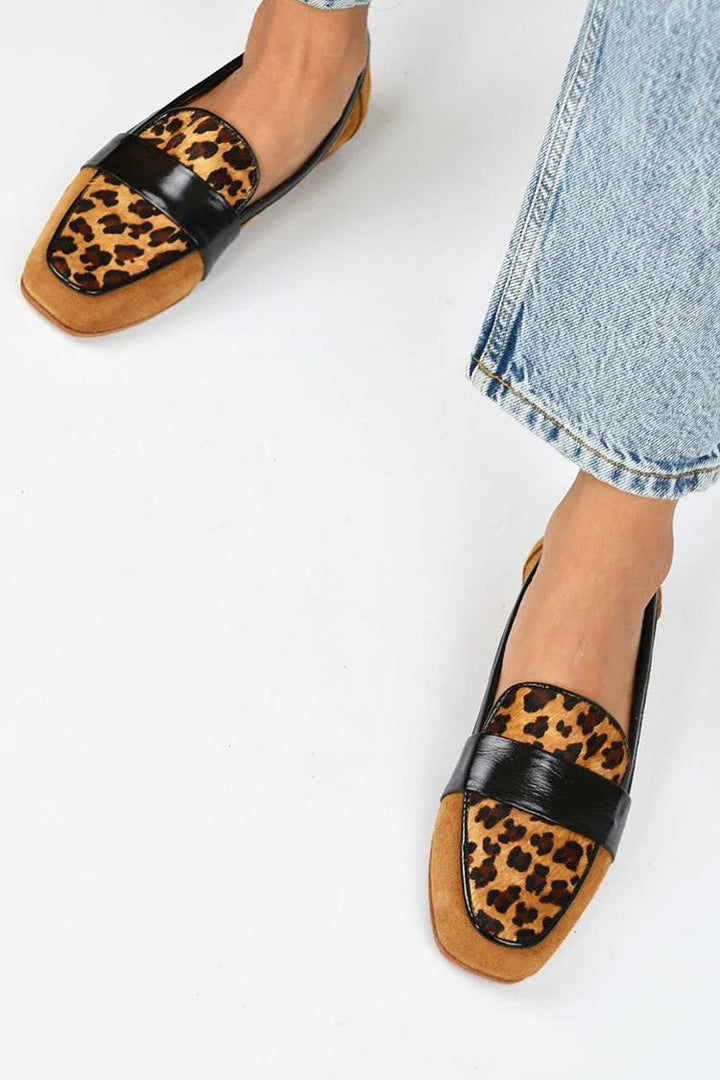 Belle™ | Mocassini Leopardo Marrone