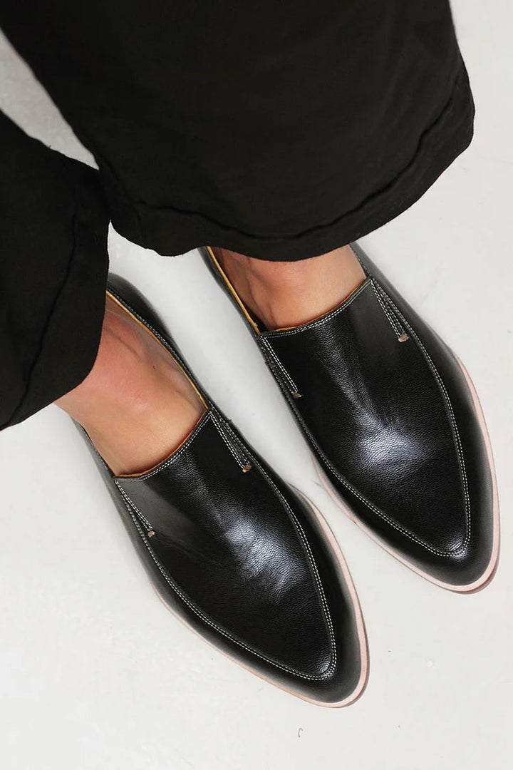Zofia™ | Mocassino Patchwork Nero