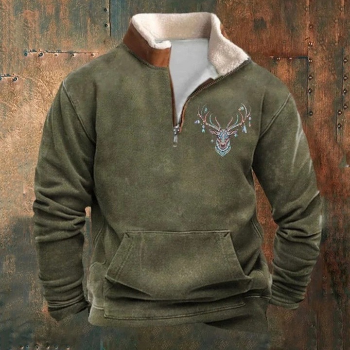 Pierre | Maglione con zip a metà