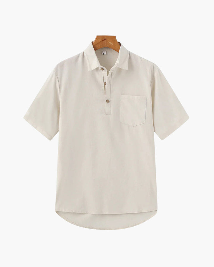 Marini | Raffinato polo in lino da uomo