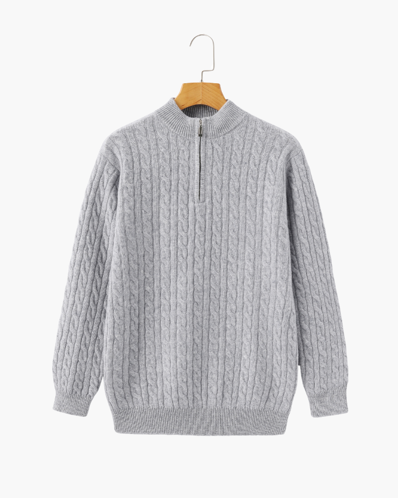 Marini | Raffinato mezzo zip in cashmere