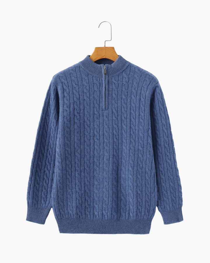 Marini | Raffinato mezzo zip in cashmere