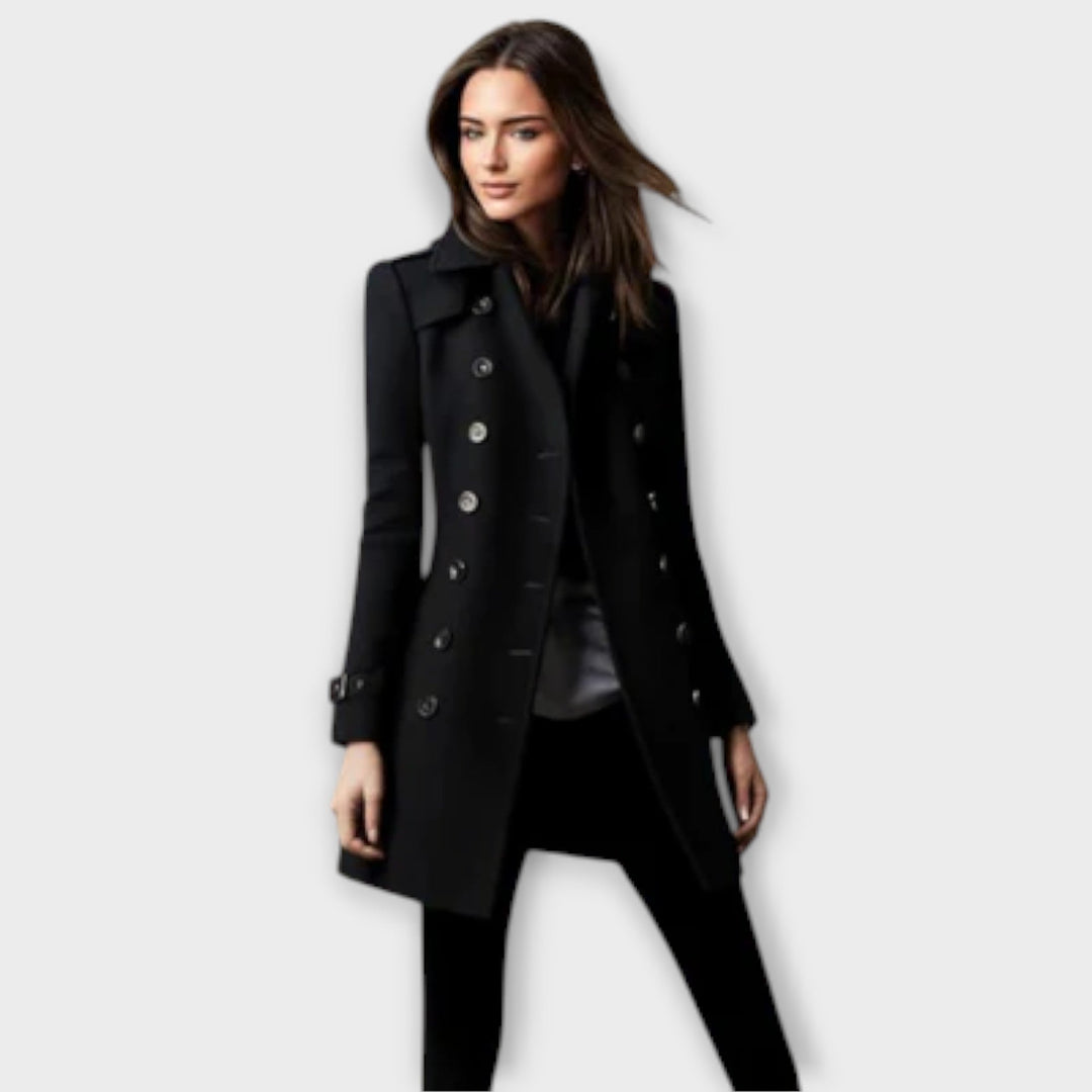 Marini | Trench coat doppiopetto elegante