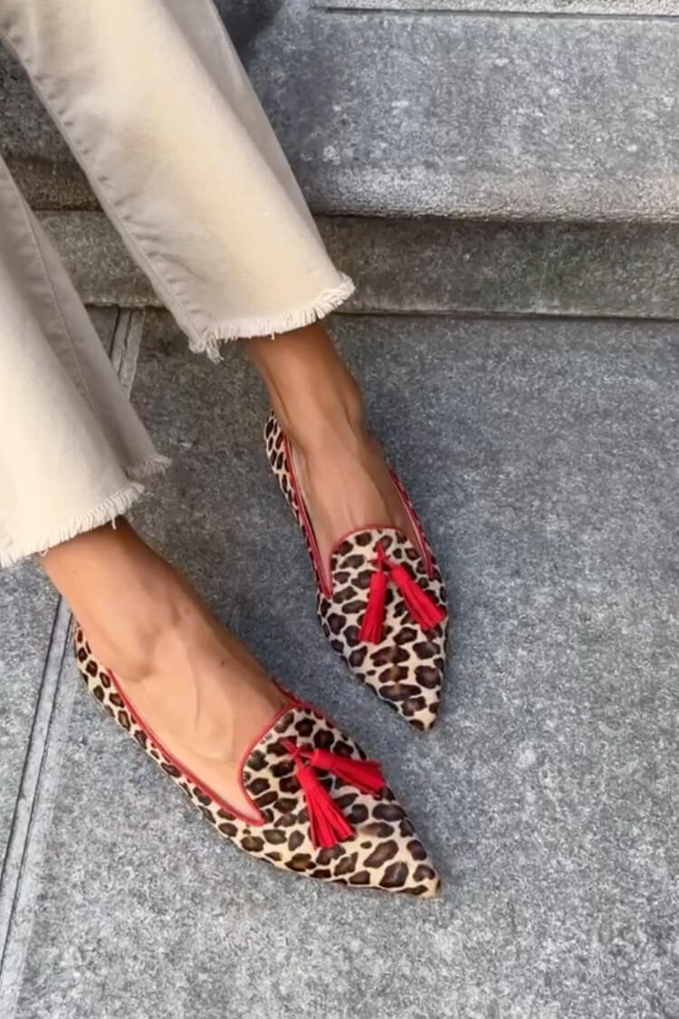 Nela™ | Mocassini Leopardati