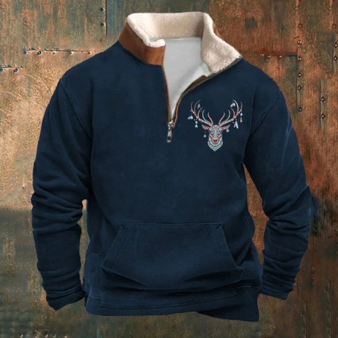 Pierre | Maglione con zip a metà