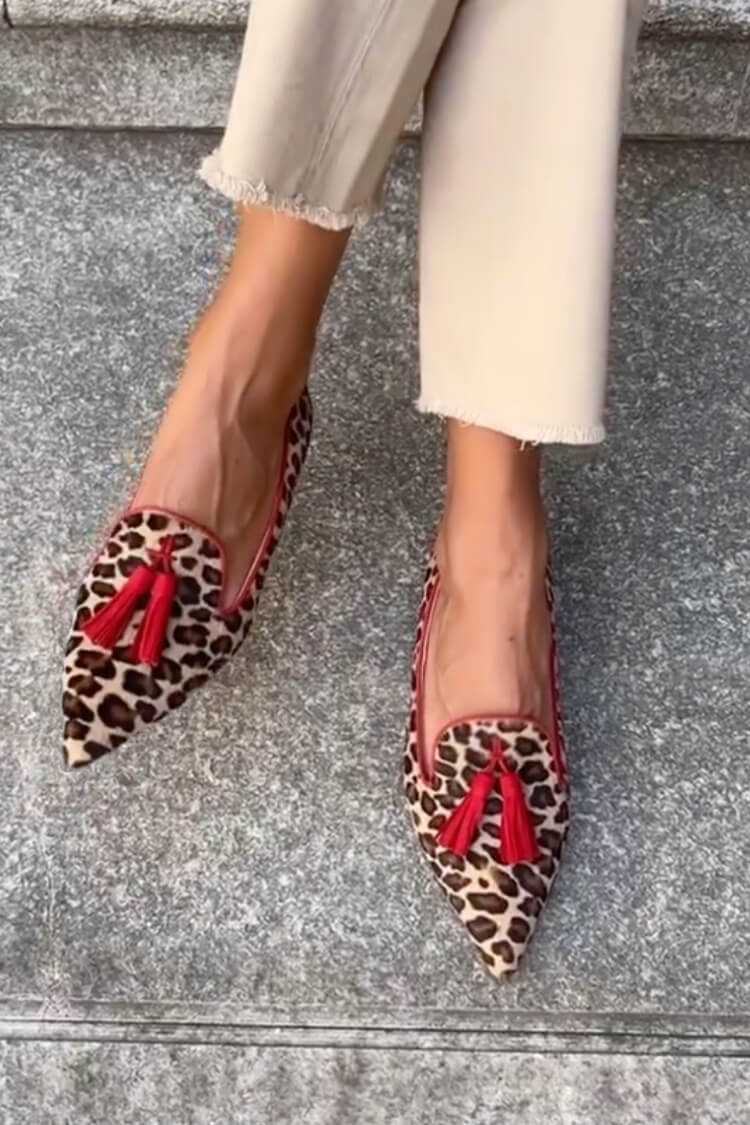 Nela™ | Mocassini Leopardati