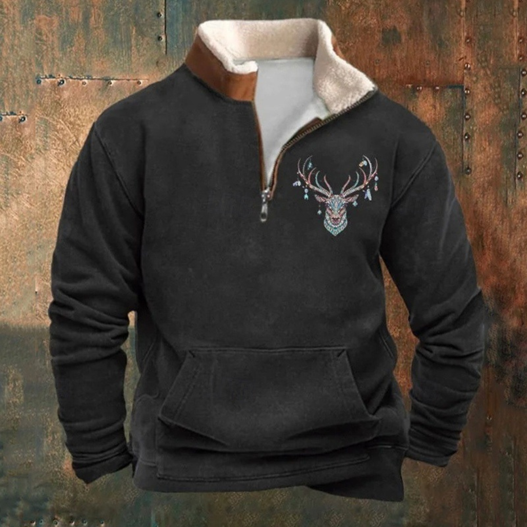 Pierre | Maglione con zip a metà
