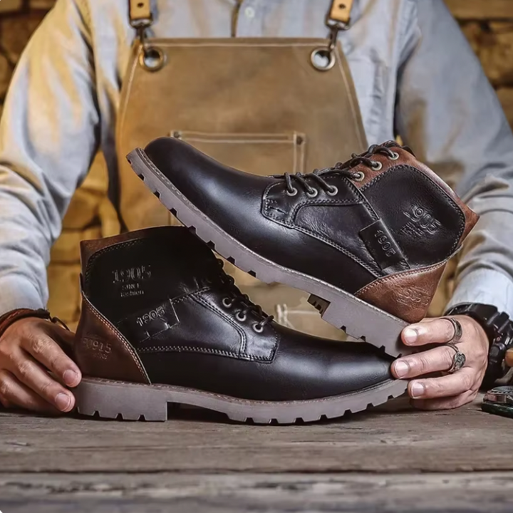 Aaron™ | Stivali in pelle vintage
