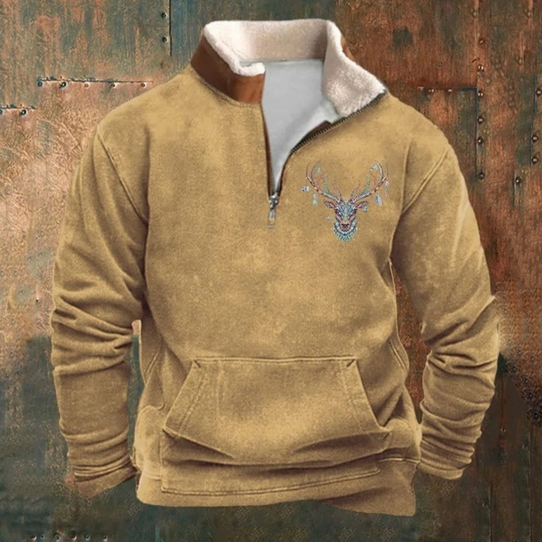 Pierre | Maglione con zip a metà