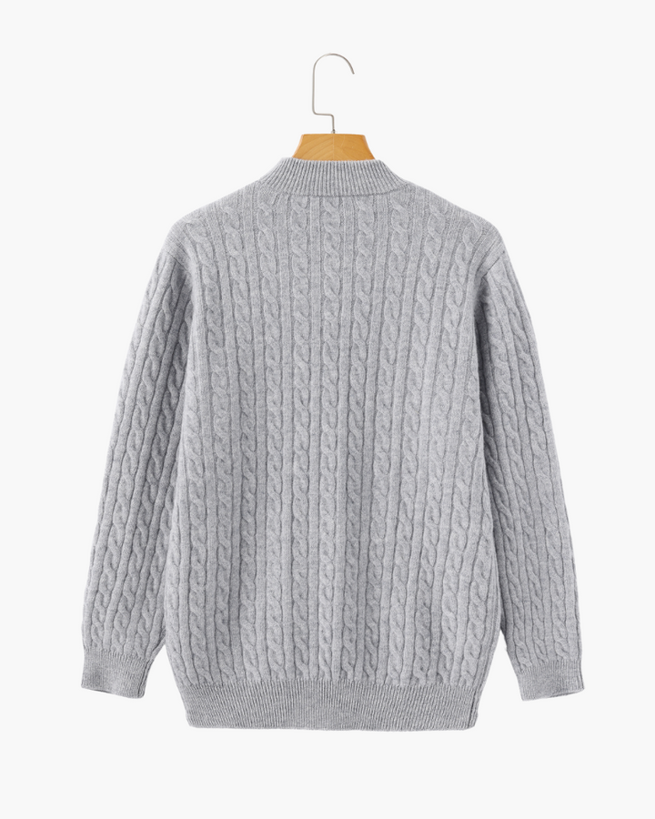 Marini | Raffinato mezzo zip in cashmere