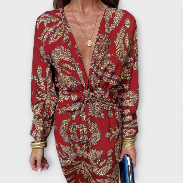 Marini | Abito elegante con maniche lunghe