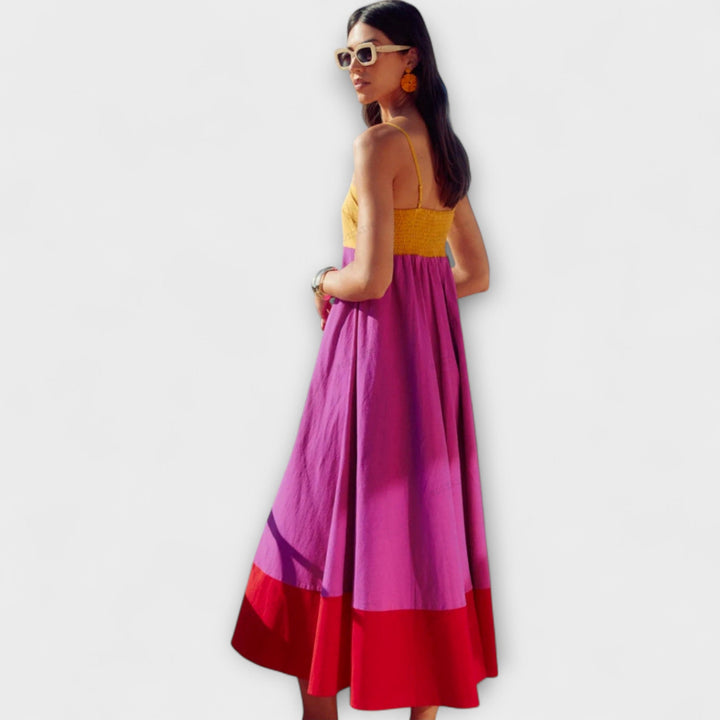 Marini | Abito a spalline colorato da donna