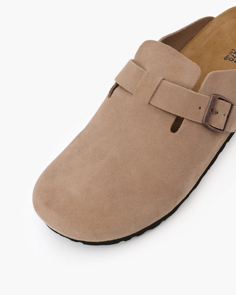 Marini | Raffinati zoccoli in suede eleganti