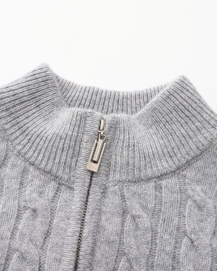 Marini | Raffinato mezzo zip in cashmere