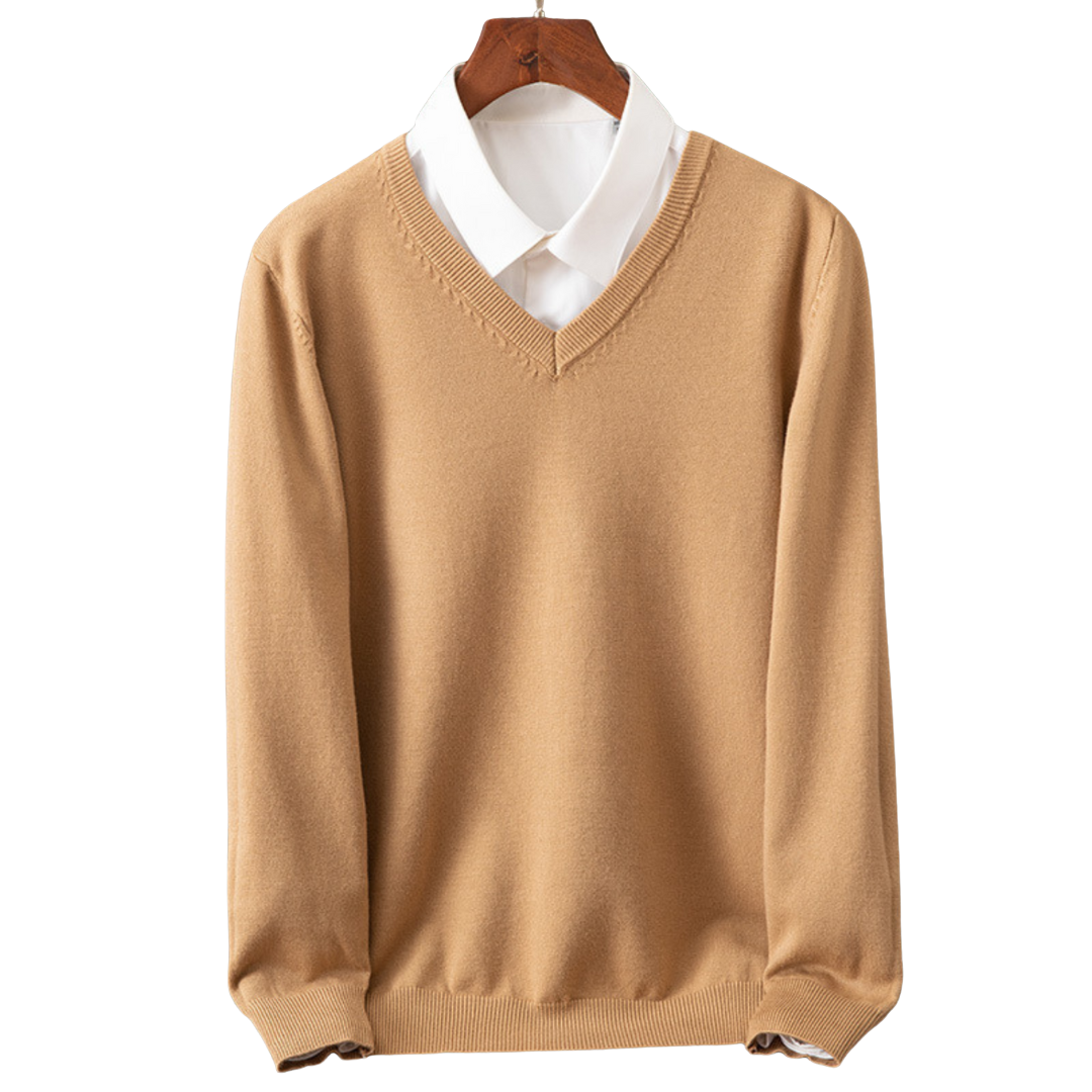 Bexford | Pure Cashmere V-Neck Sweater for Men