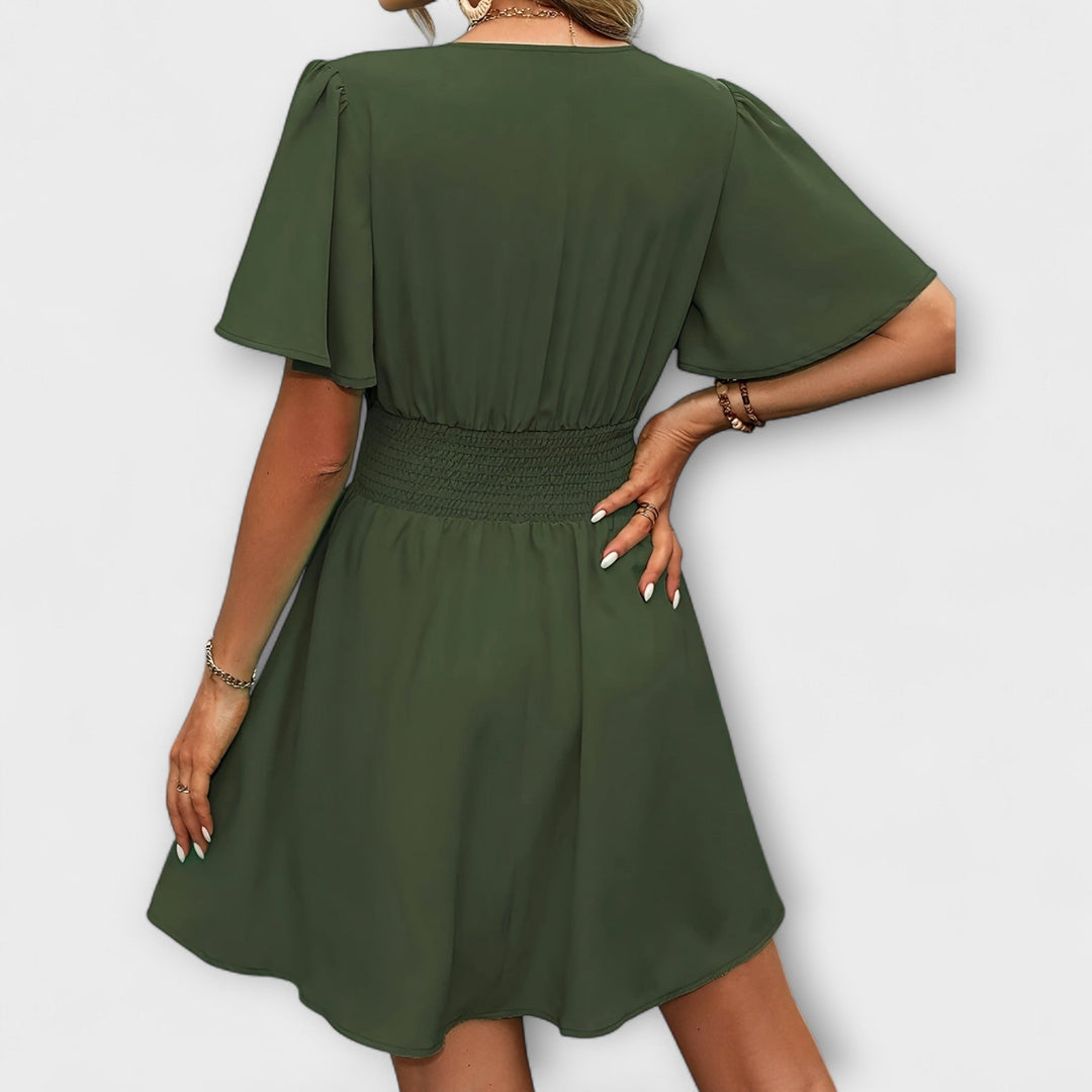 Marini | Abito elegante con scollo a V