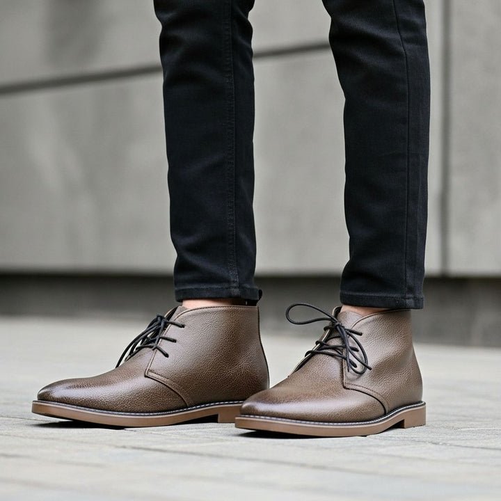 Alexander | Retro British Ankle Boots with Lace-Up Closure