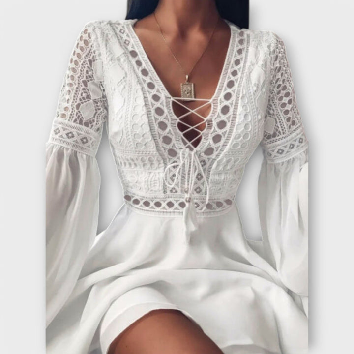 Marini | Abito corto boho chic da donna