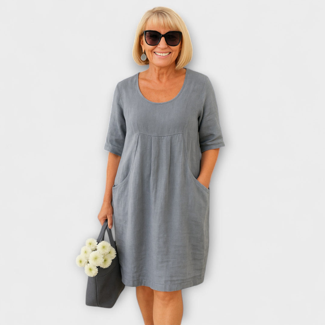 Marini | Abito in lino elegante da donna