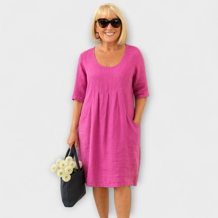Marini | Abito in lino elegante da donna