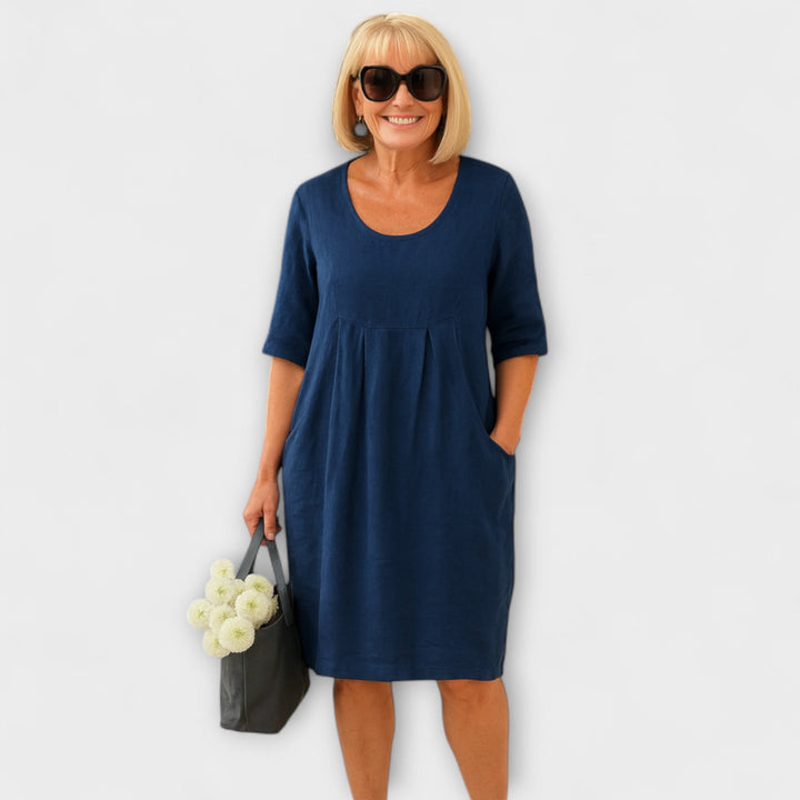 Marini | Abito in lino elegante da donna