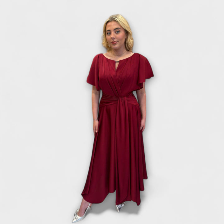 Marini | Abito drappeggiato elegante da donna