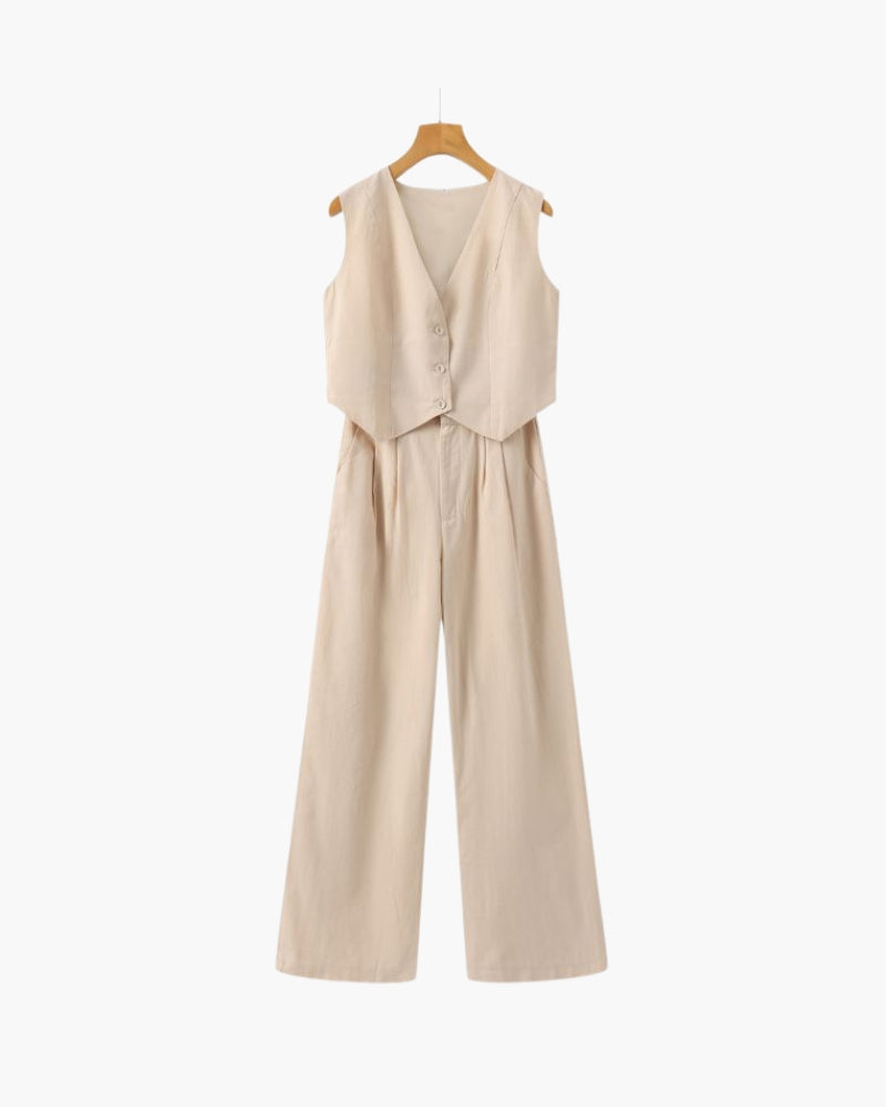 Marini | Set elegante due pezzi in lino