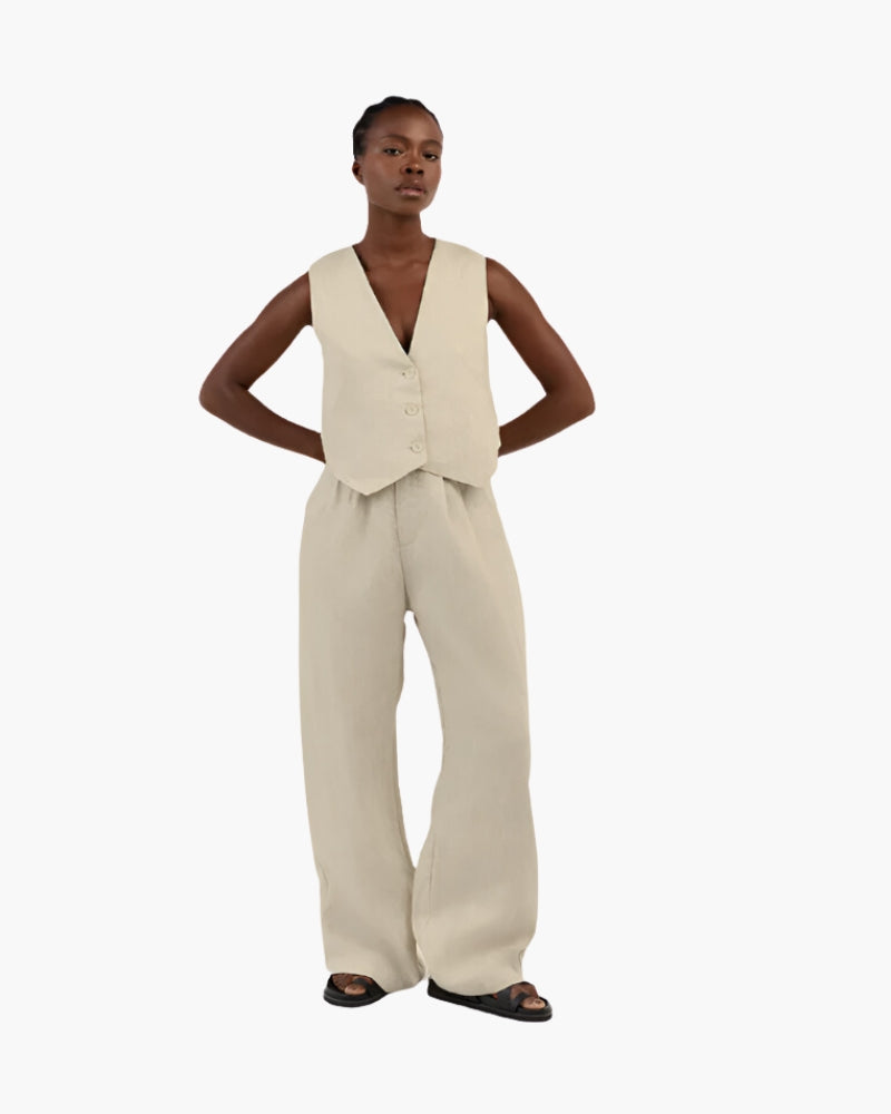 Marini | Set elegante due pezzi in lino
