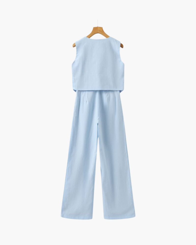 Marini | Set elegante due pezzi in lino