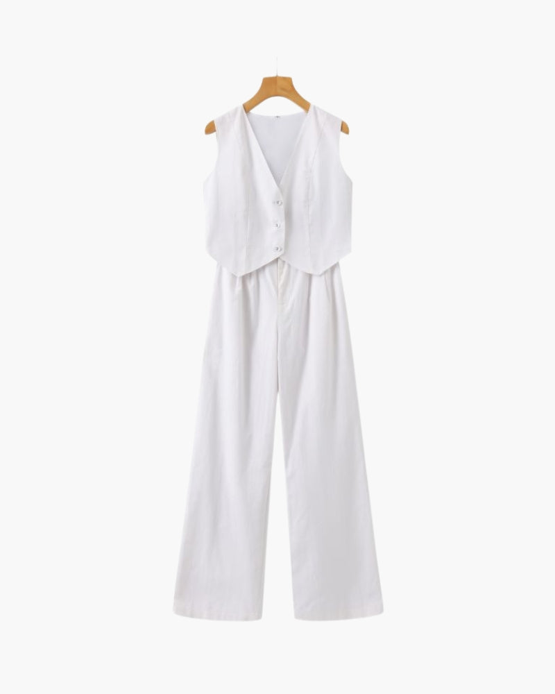 Marini | Set elegante due pezzi in lino