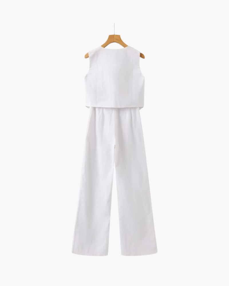 Marini | Set elegante due pezzi in lino
