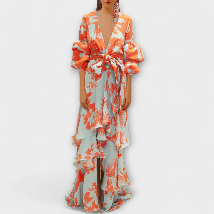 Marini | Raffinato abito in chiffon da donna