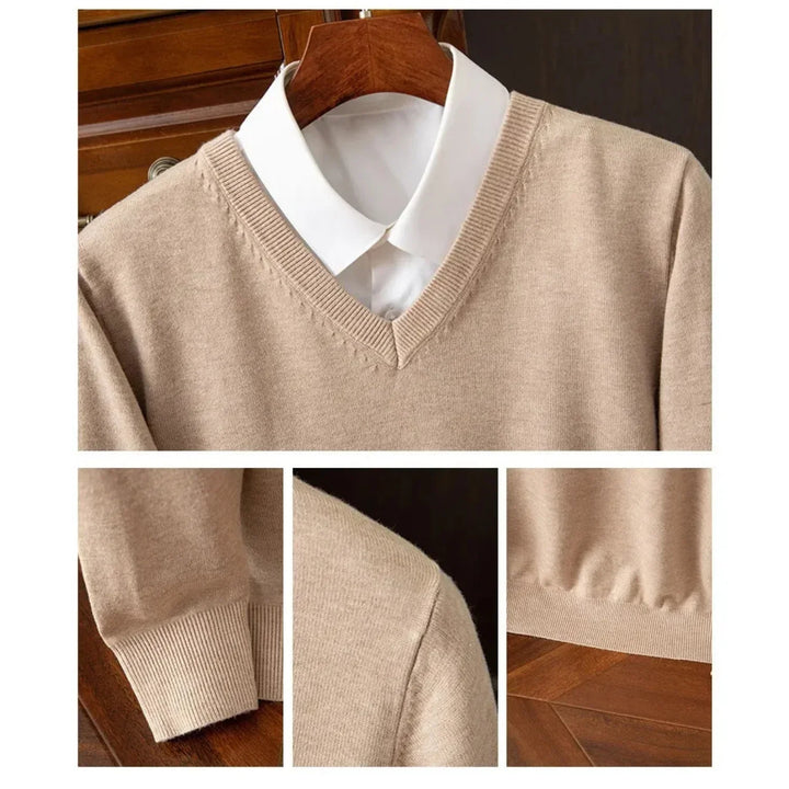 Bexford | Pure Cashmere V-Neck Sweater for Men