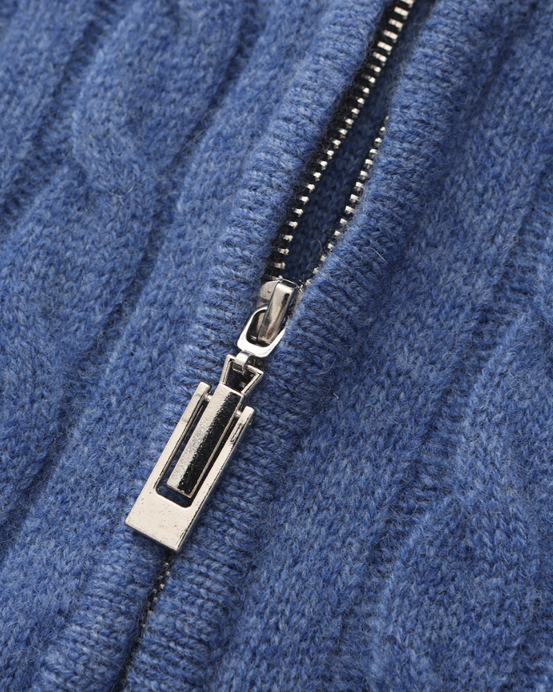 Marini | Raffinato mezzo zip in cashmere