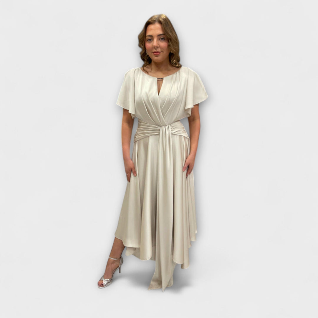 Marini | Abito drappeggiato elegante da donna
