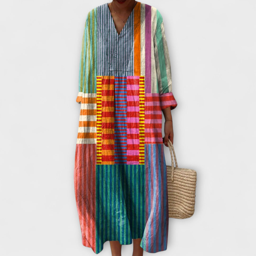 Marini | Abito elegante con stampa floreale