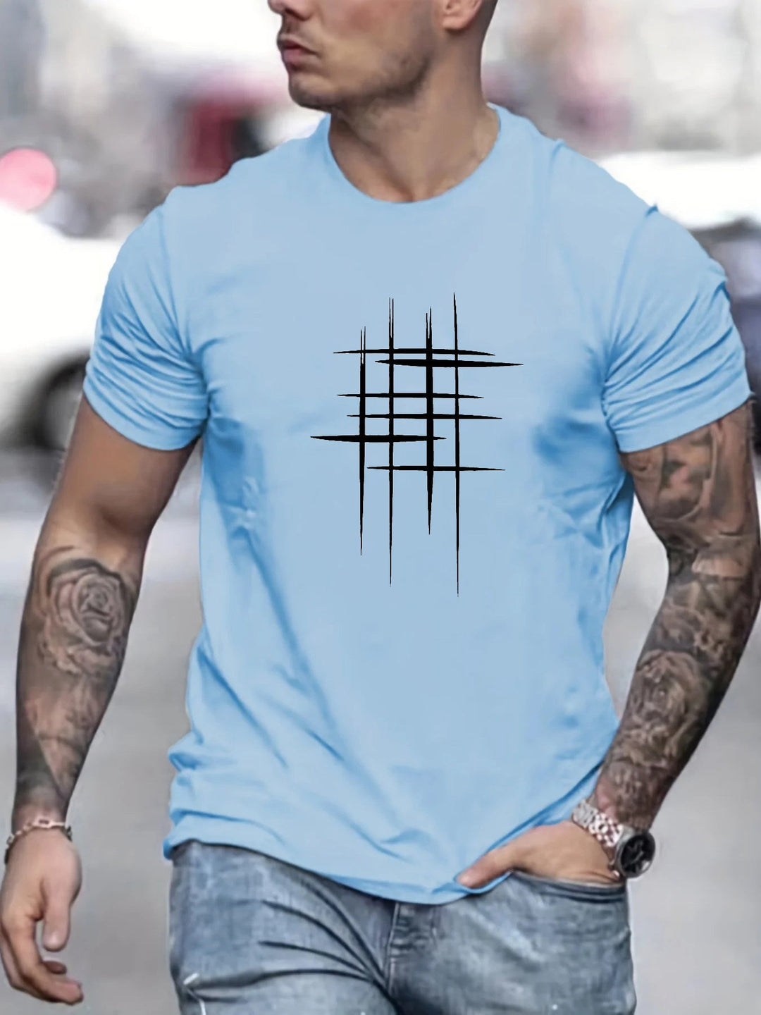 Marini | T-shirt elegante con stampa grafica
