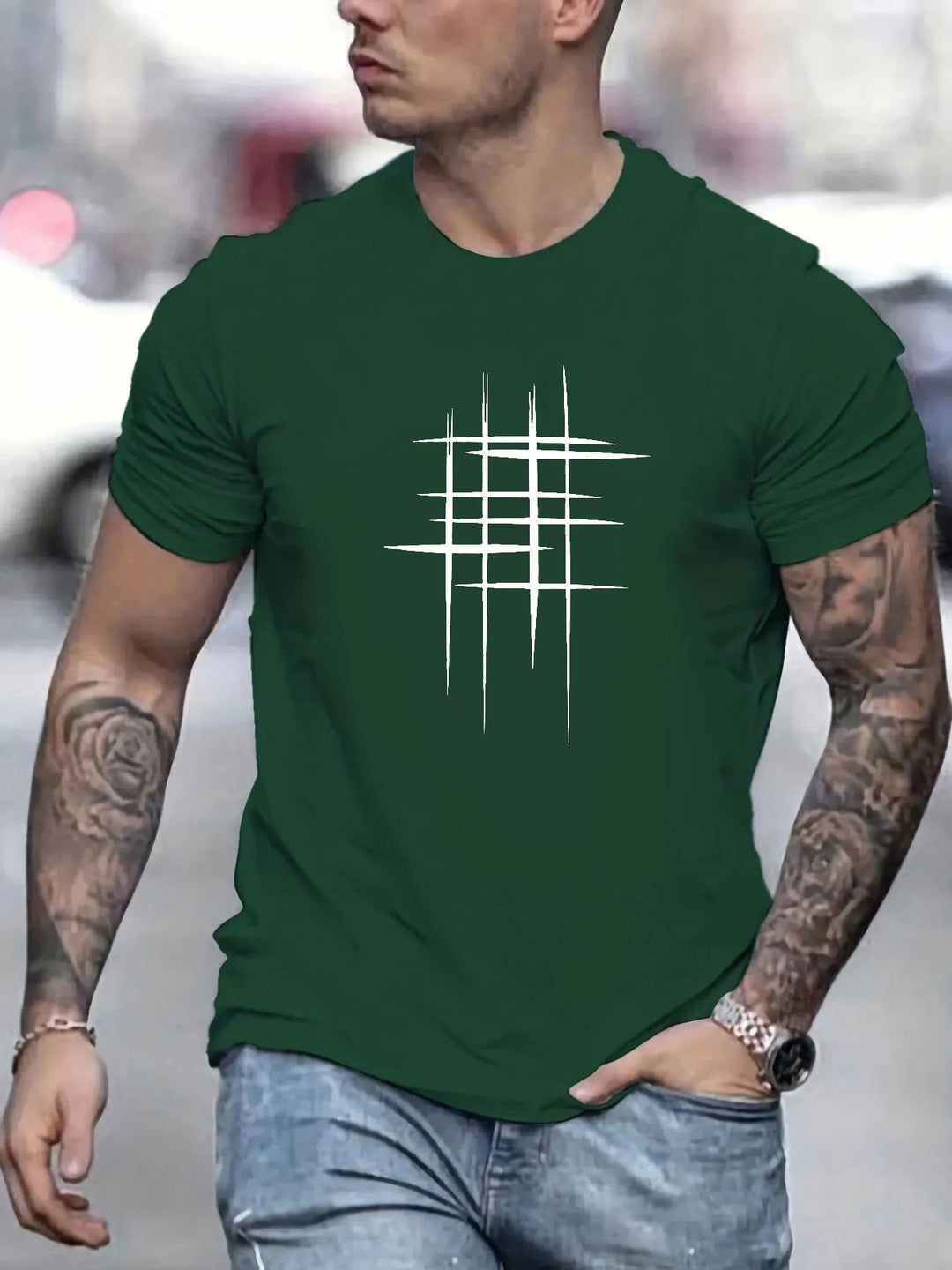 Marini | T-shirt elegante con stampa grafica