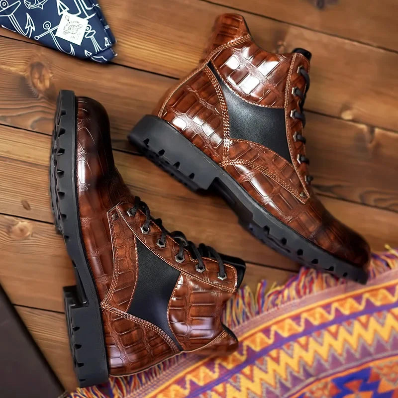 Dante Ferrara | Crocodile Leather Boots