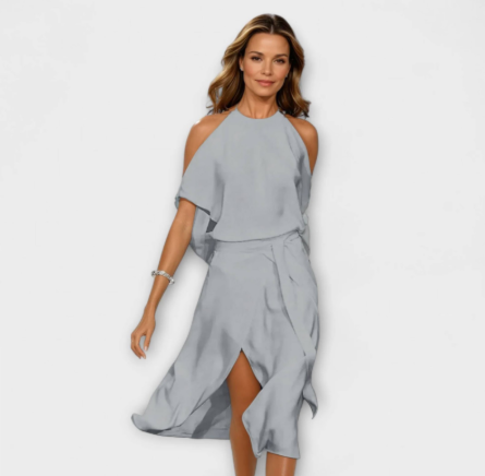 Marini | Abito elegante con scollatura chic