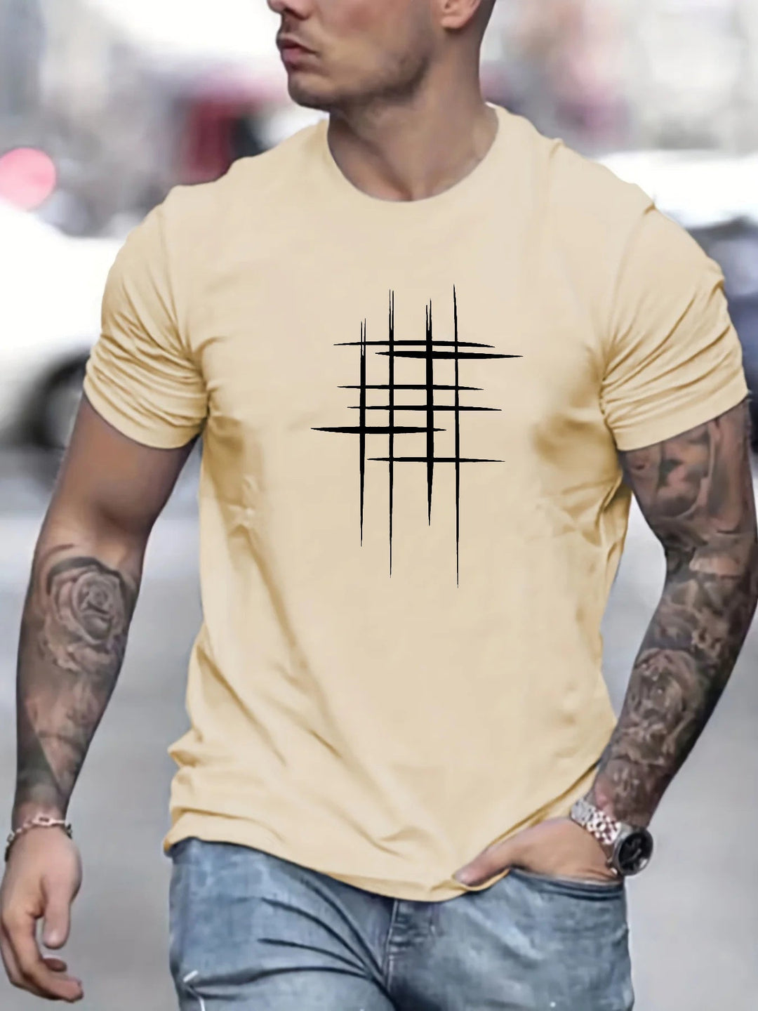 Marini | T-shirt elegante con stampa grafica