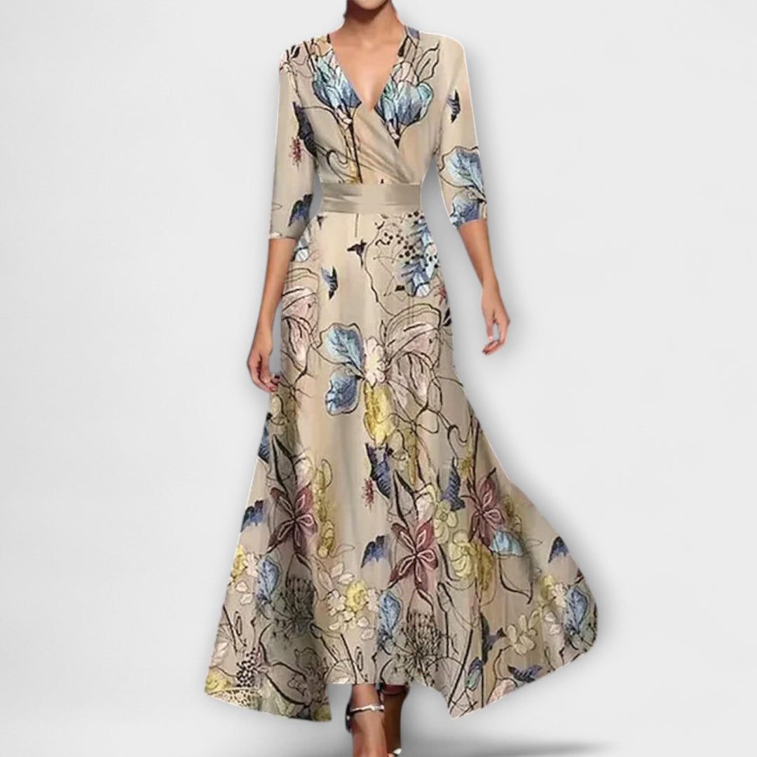 Marini | Abito elegante con maniche raffinate
